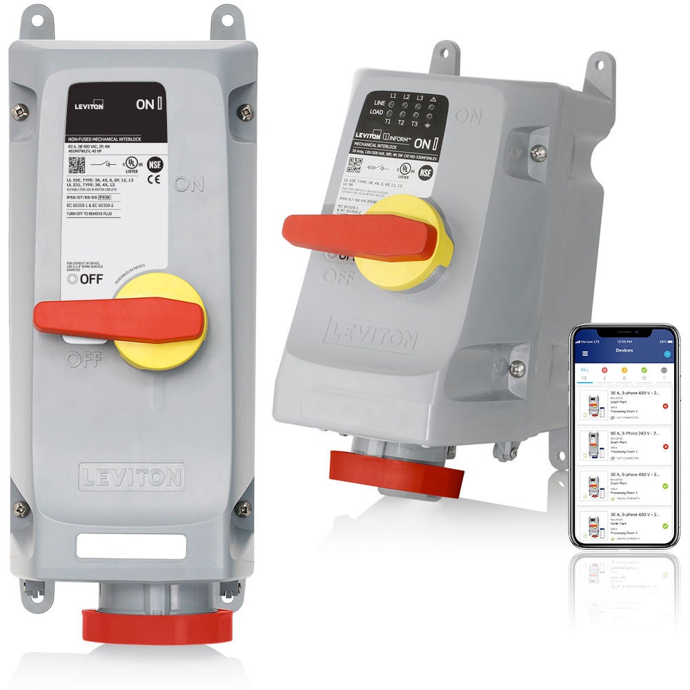 LEV Series Mechanical Interlocks for IEC 60309 Pin & Sleeve