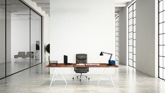LED lighting and LED controls in a private office LED lighting and LED controls in a private office