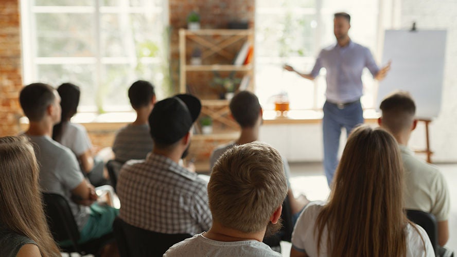 Contractor Trainings - Instructor speaking to students