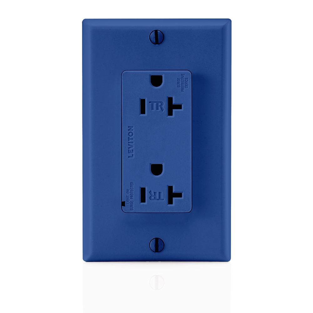 Product image for Tamper-Resistant Surge Protective Receptacle, 20 Amp 125 Volt