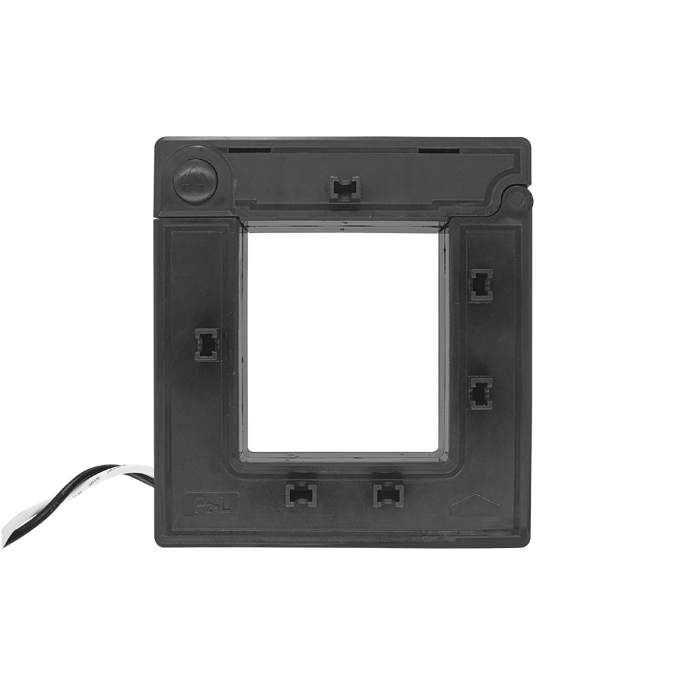 Product image for Current Transformer, Split Core, 800A, 333mV, 3.0x3.5” Opening, 144” Lead, 1.0% Accuracy, Black, For Submetering