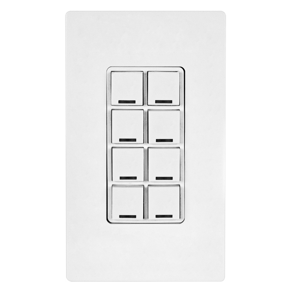 Product image for Keypad Room Controller, 8 Button, GreenMAX® DRC Wireless Lighting Control