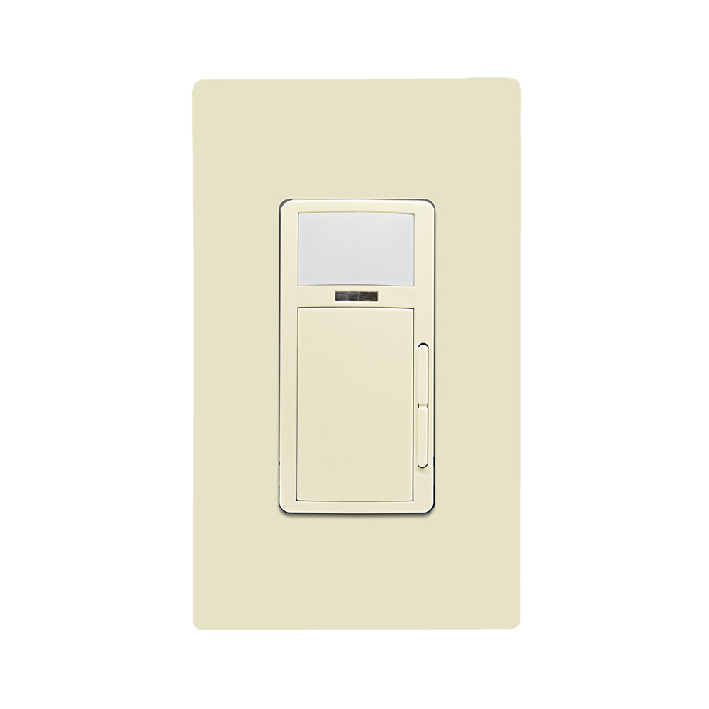 Product image for Smart Sensor, PIR, 0-10V Dimming Wallbox Occupancy Sensor/Vacancy Sensor, App configurable, 120-277VAC, Commercial Grade, Ivory