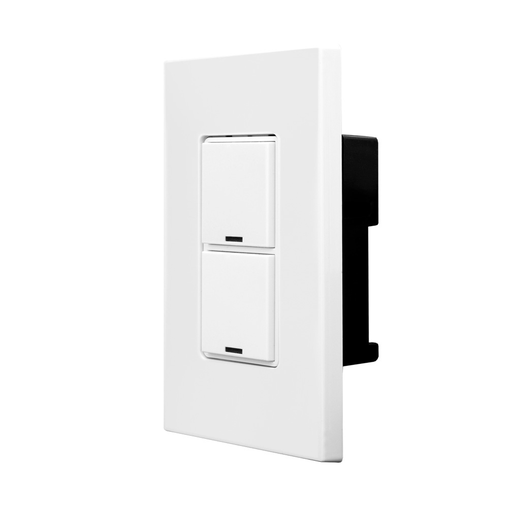 Product image for GreenMAX® Digital Keypad, Light Switch, 2 Button, LumaCAN3, White