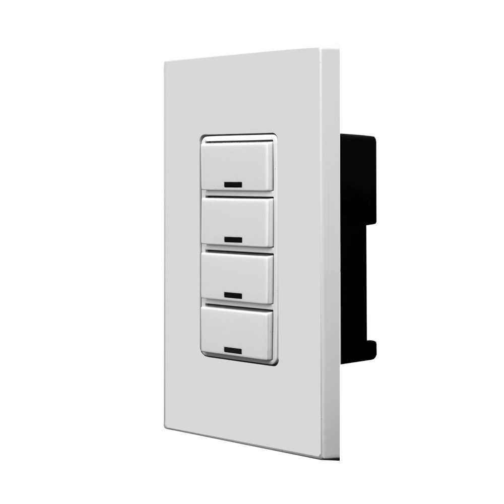 Product image for GreenMAX® Digital Keypad, Light Switch, 4 Button, LumaCAN3, Gray