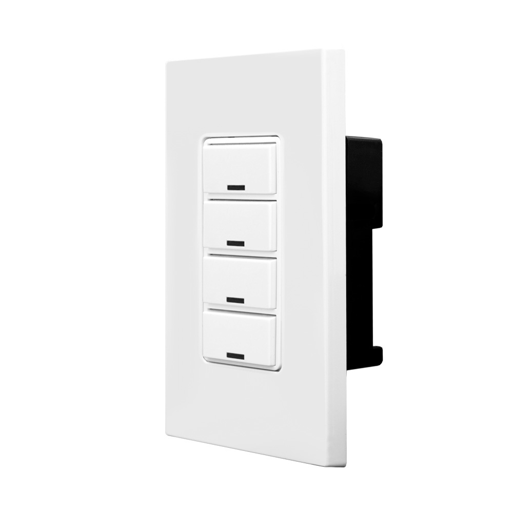 Product image for GreenMAX® Digital Keypad, Light Switch, 4 Button, LumaCAN3, White