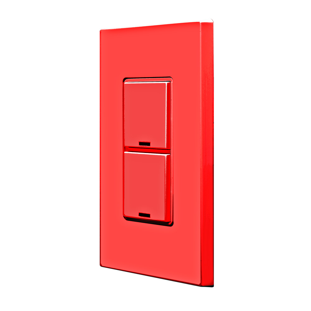 Product image for Color Change Kit for GreenMAX® Digital Keypad, Light Switch, 2 Button, Red