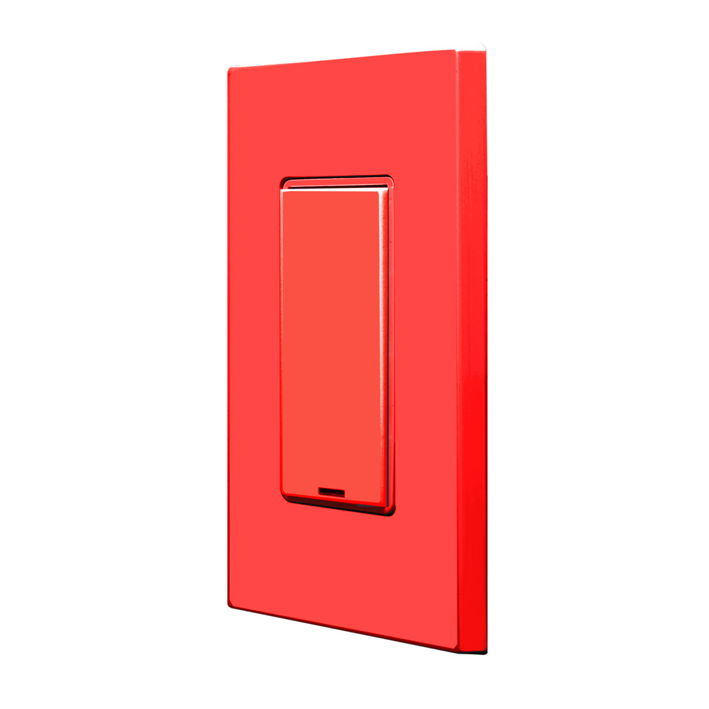 Product image for Color Change Kit with Engraving for GreenMAX® Digital Keypad, Light Switch, 1 Button, Red