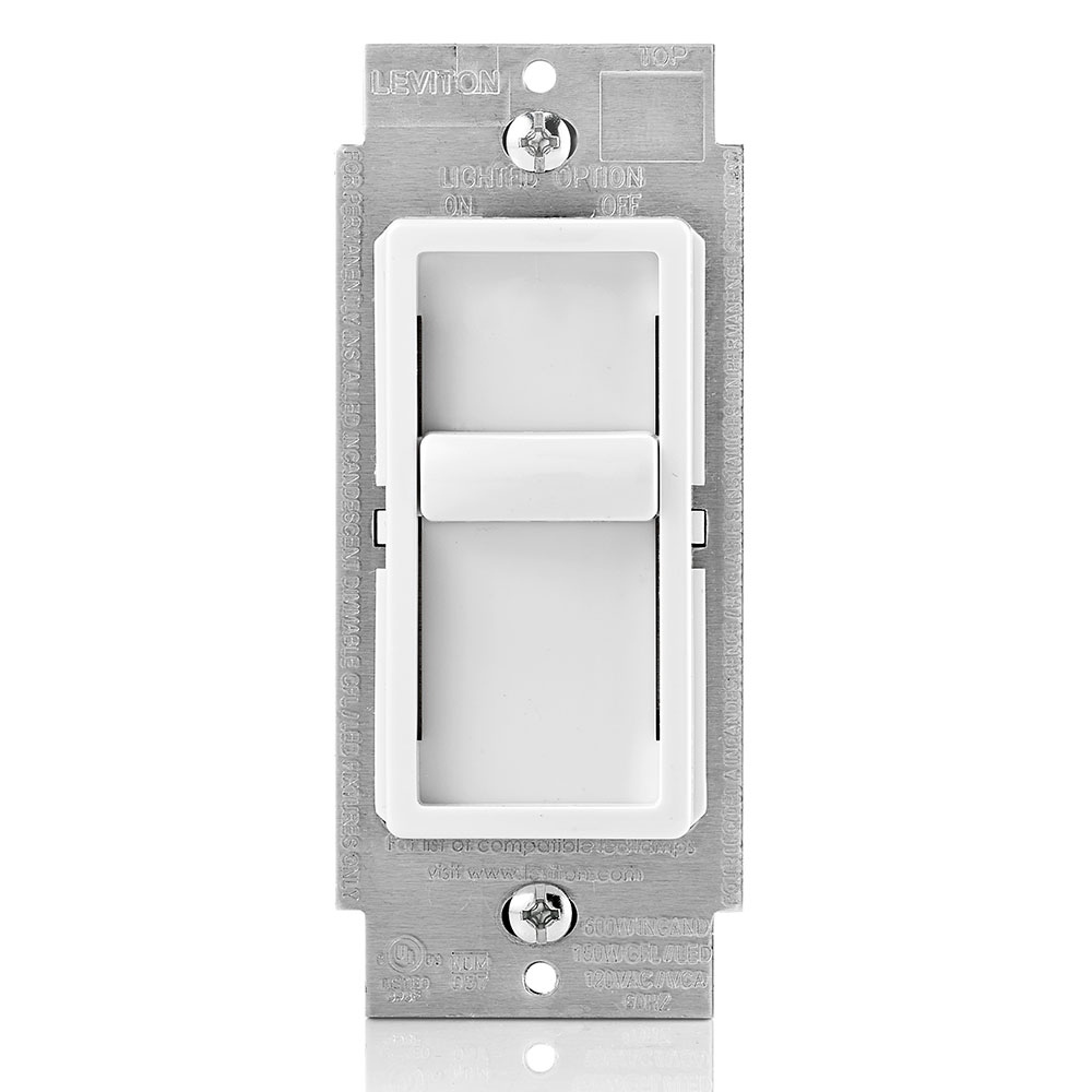 Product image for SureSlide Dimmer Switch for Dimmable LED, Halogen and Incandescent Bulbs