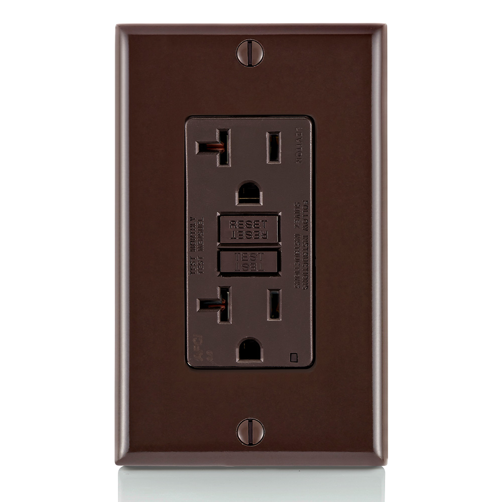 Product image for 20 Amp, Tamper-Resistant AFCI Outlet with LED Indicator Light