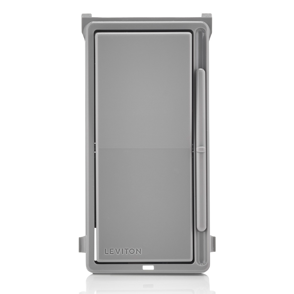 Product image for Decora Slide Dimmer Switch Color Change Kit with locator light, for use with DSL06 and DSM10 dimmers, Gray